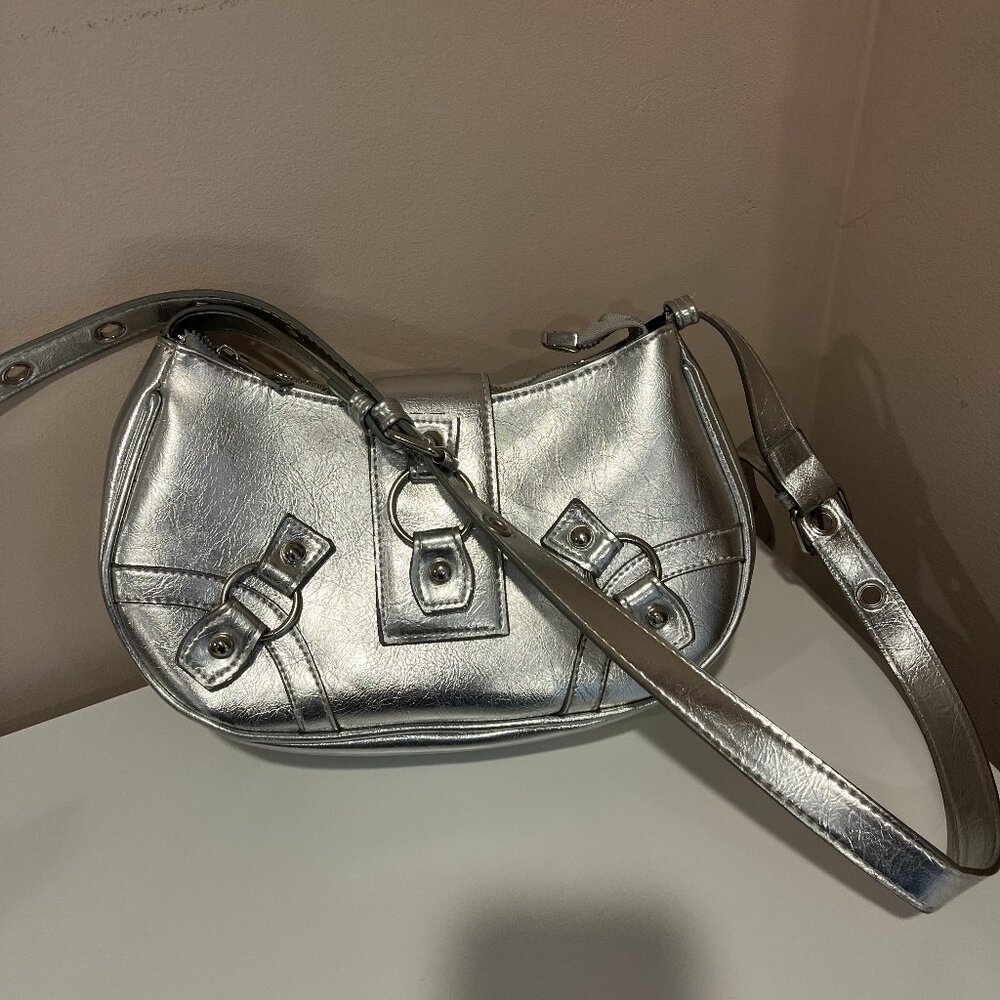 Silver Shoulder Bag